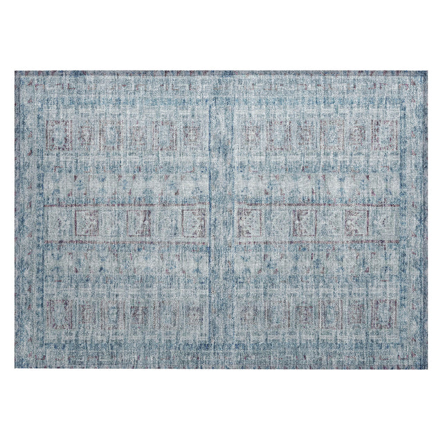 Addison Chantille ACN2173 Stripes Machine Made Transitional Blue Rug