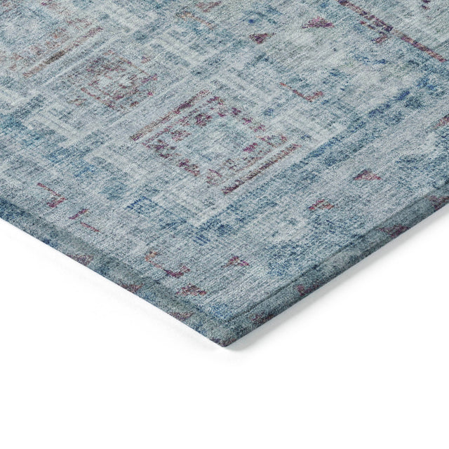Addison Chantille ACN2173 Stripes Machine Made Transitional Blue Rug