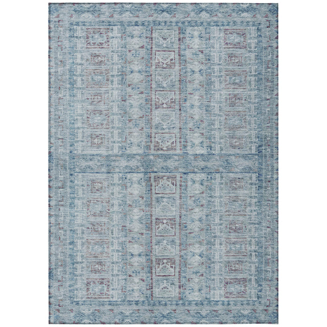 Addison Chantille ACN2173 Stripes Machine Made Transitional Blue Rug