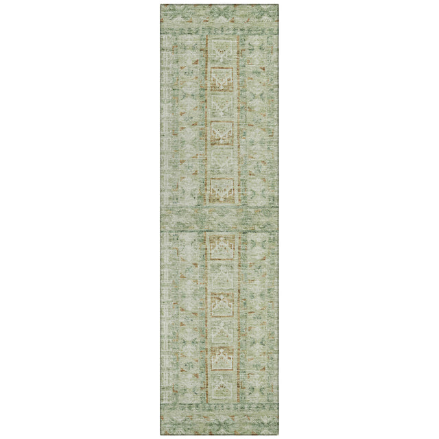 Addison Chantille ACN2173 Stripes Machine Made Transitional Green Rug