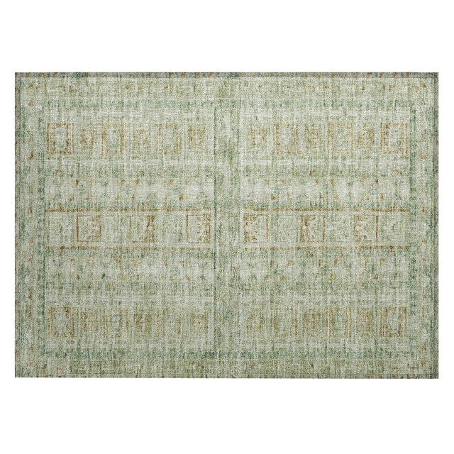 Addison Chantille ACN2173 Stripes Machine Made Transitional Green Rug