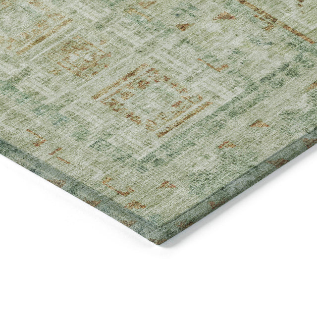 Addison Chantille ACN2173 Stripes Machine Made Transitional Green Rug