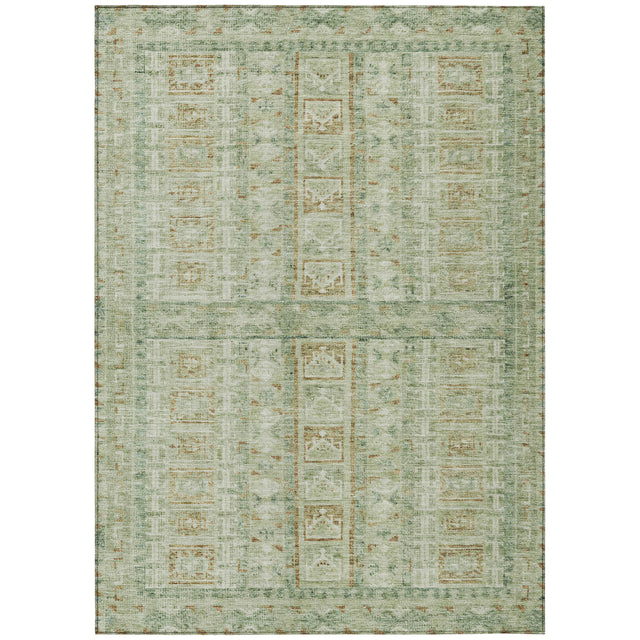 Addison Chantille ACN2173 Stripes Machine Made Transitional Green Rug