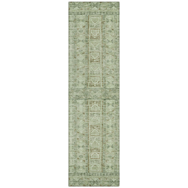 Addison Chantille ACN2173 Stripes Machine Made Transitional Sage Rug