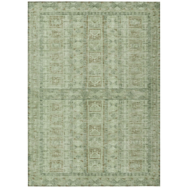 Addison Chantille ACN2173 Stripes Machine Made Transitional Sage Rug