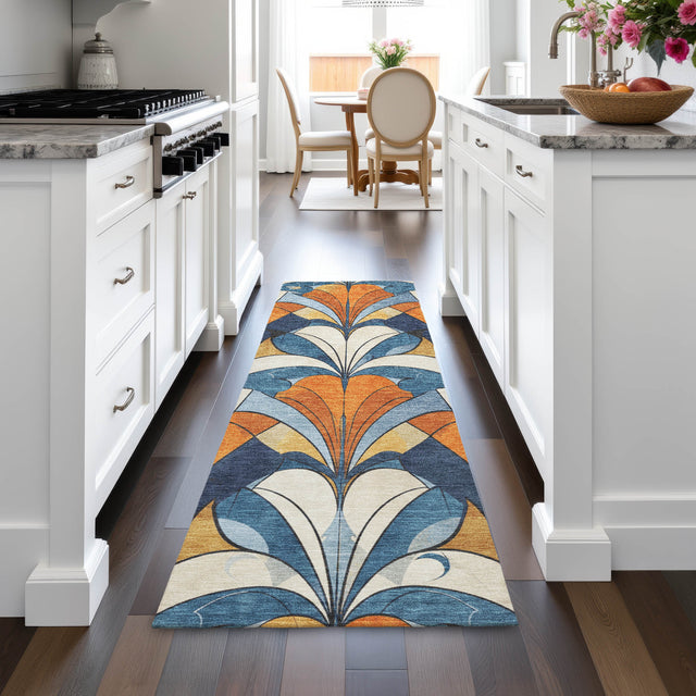 Addison Chantille ACN2174 Modern Machine Made Transitional Blue Rug
