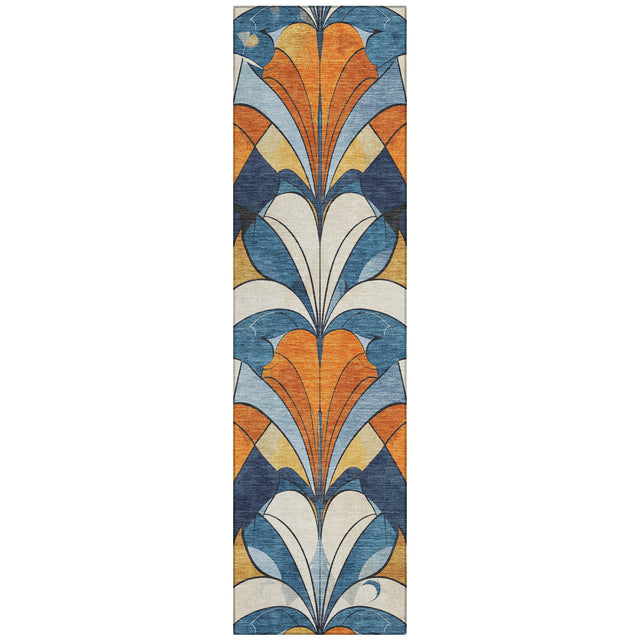 Addison Chantille ACN2174 Modern Machine Made Transitional Blue Rug