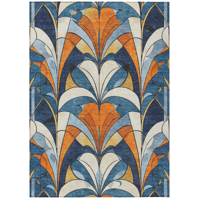 Addison Chantille ACN2174 Modern Machine Made Transitional Blue Rug