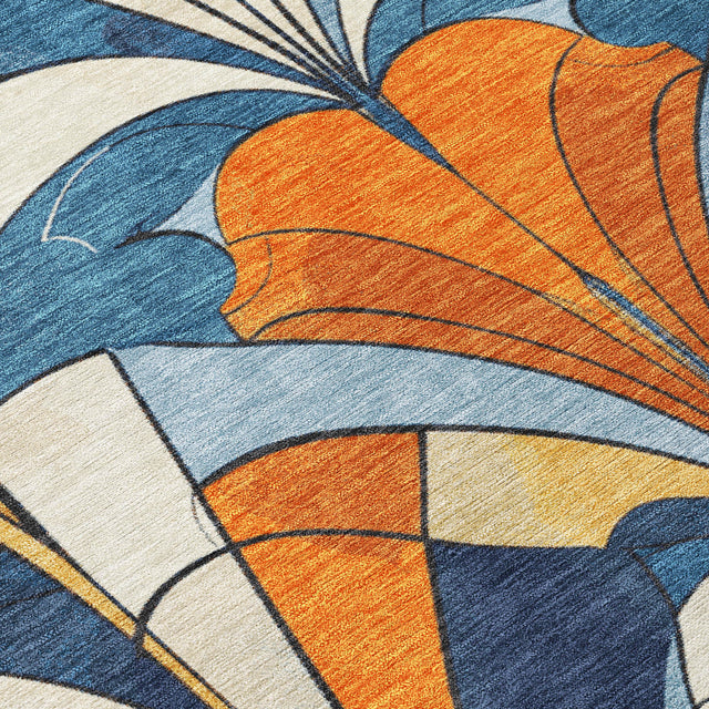 Addison Chantille ACN2174 Modern Machine Made Transitional Blue Rug