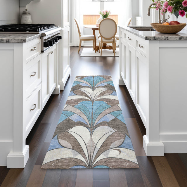 Addison Chantille ACN2174 Modern Machine Made Transitional Brown Rug