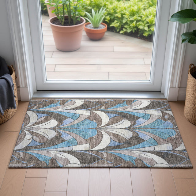 Addison Chantille ACN2174 Modern Machine Made Transitional Brown Rug