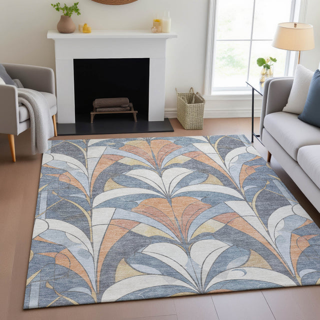 Addison Chantille ACN2174 Modern Machine Made Transitional Denim Rug