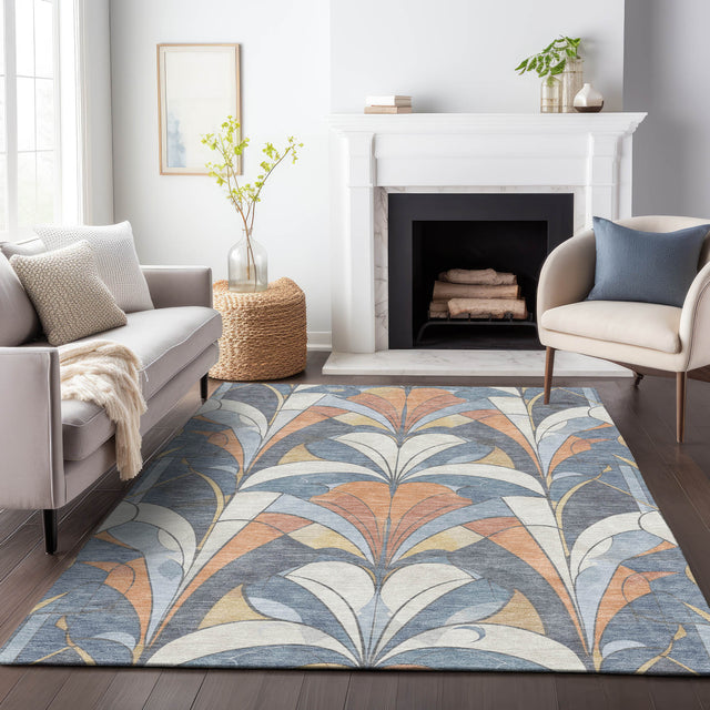 Addison Chantille ACN2174 Modern Machine Made Transitional Denim Rug