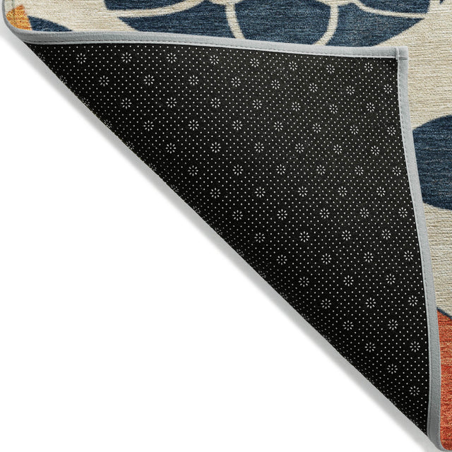 Addison Chantille ACN2179 Floral Machine Made Transitional Beige Rug