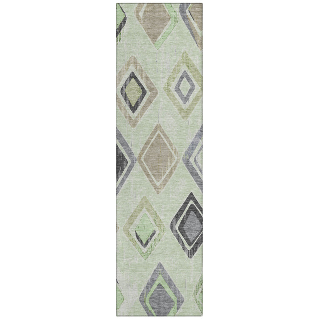 Addison Chantille ACN2180 Geometric Machine Made Transitional Aloe Rug