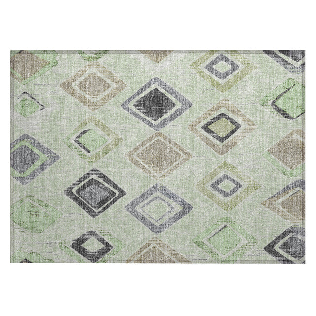 Addison Chantille ACN2180 Geometric Machine Made Transitional Aloe Rug