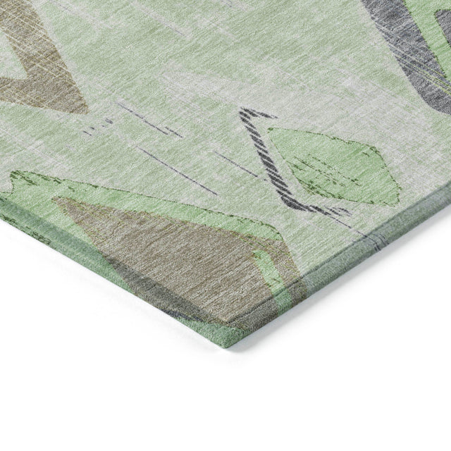 Addison Chantille ACN2180 Geometric Machine Made Transitional Aloe Rug