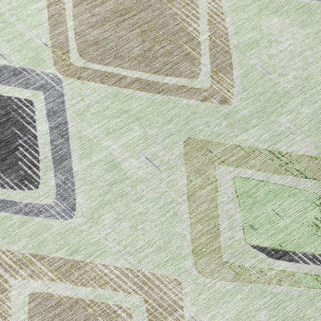 Addison Chantille ACN2180 Geometric Machine Made Transitional Aloe Rug