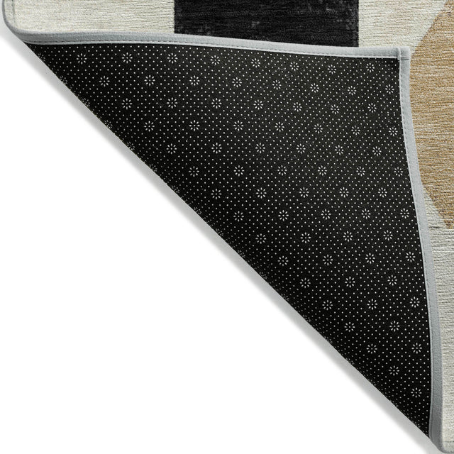 Addison Chantille ACN2181 Geometric Machine Made Transitional Black Rug