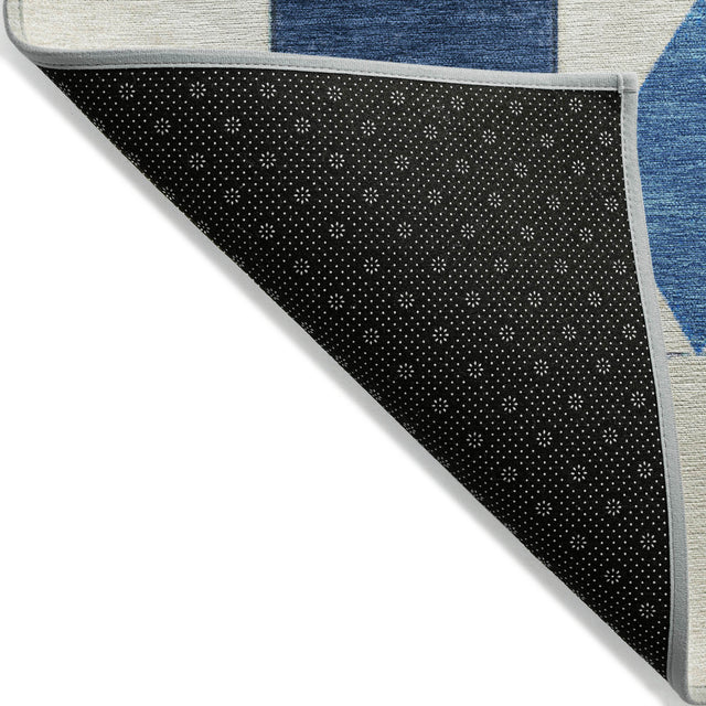 Addison Chantille ACN2181 Geometric Machine Made Transitional Blue Rug