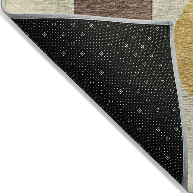 Addison Chantille ACN2181 Geometric Machine Made Transitional Brown Rug