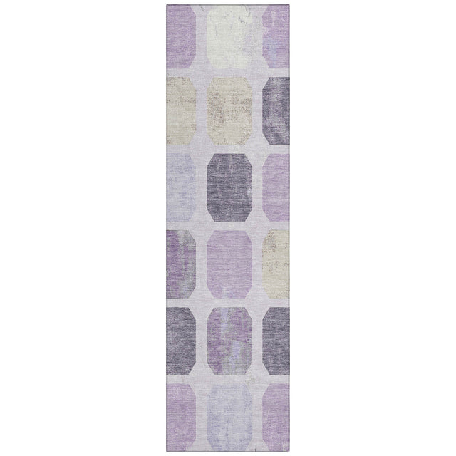 Addison Chantille ACN2182 Geometric Machine Made Transitional Lavender Rug