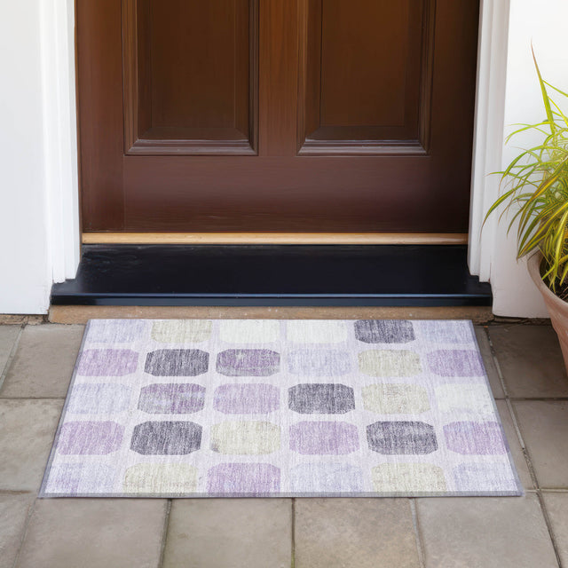 Addison Chantille ACN2182 Geometric Machine Made Transitional Lavender Rug