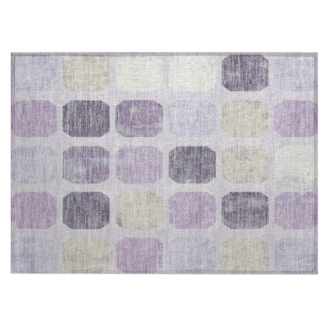 Addison Chantille ACN2182 Geometric Machine Made Transitional Lavender Rug