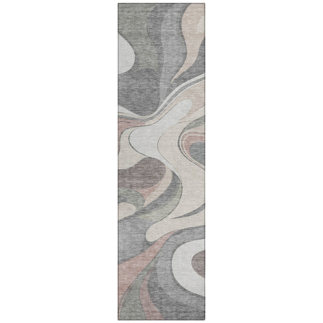 Addison Chantille ACN2183 Swirls Machine Made Transitional Beige Rug