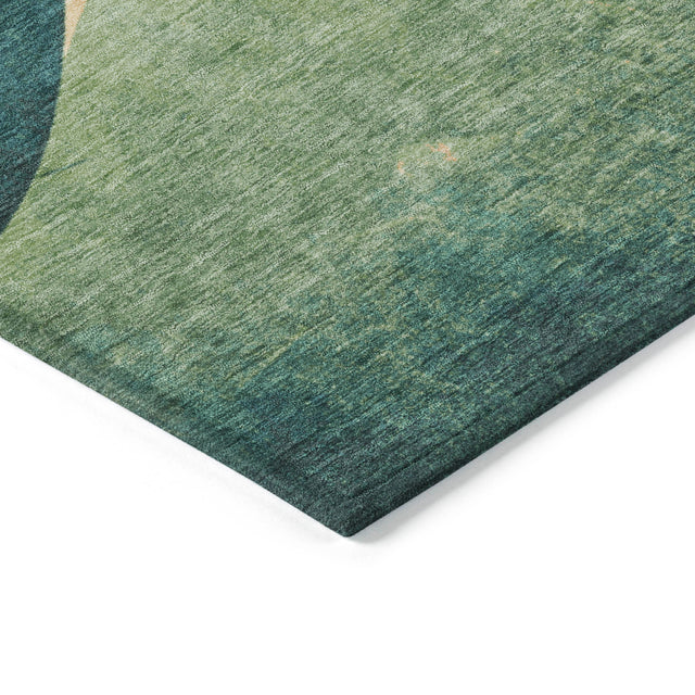 Addison Chantille ACN2184 Swirls Machine Made Transitional Orange Rug