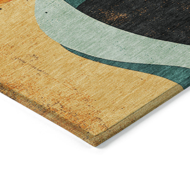 Addison Chantille ACN2185 Swirls Machine Made Transitional Red Rug