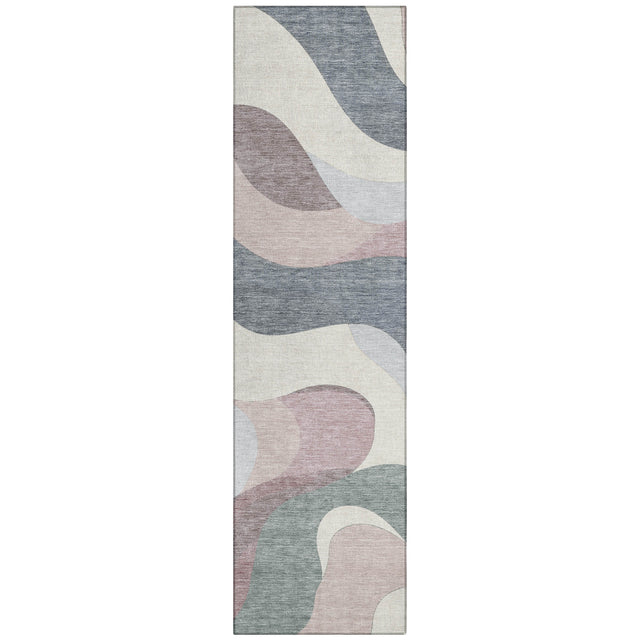 Addison Chantille ACN2186 Swirls Machine Made Transitional Blush Rug