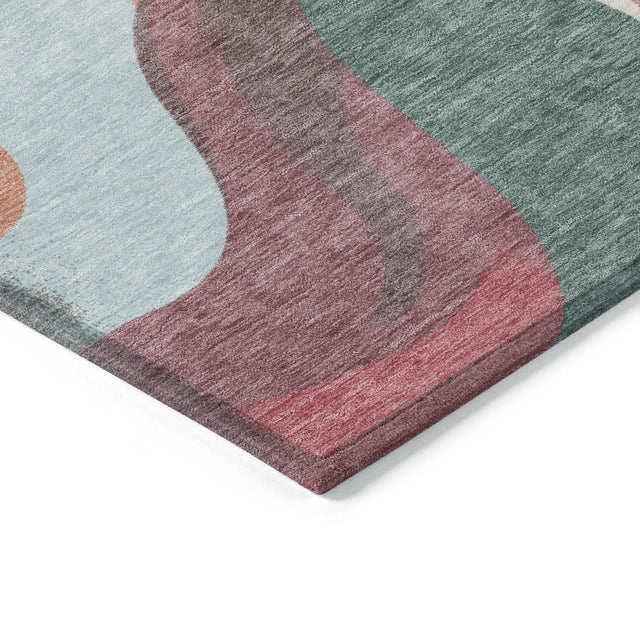 Addison Chantille ACN2186 Swirls Machine Made Transitional Coral Rug