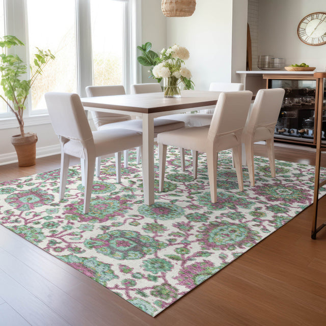 Addison Chantille ACN2187 Global Machine Made Traditional Mint Rug