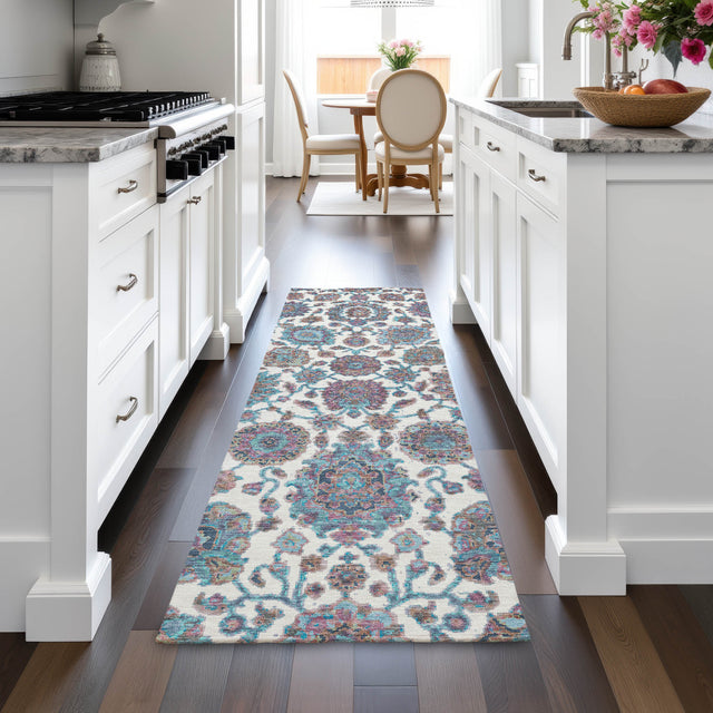 Addison Chantille ACN2187 Global Machine Made Traditional Teal Rug