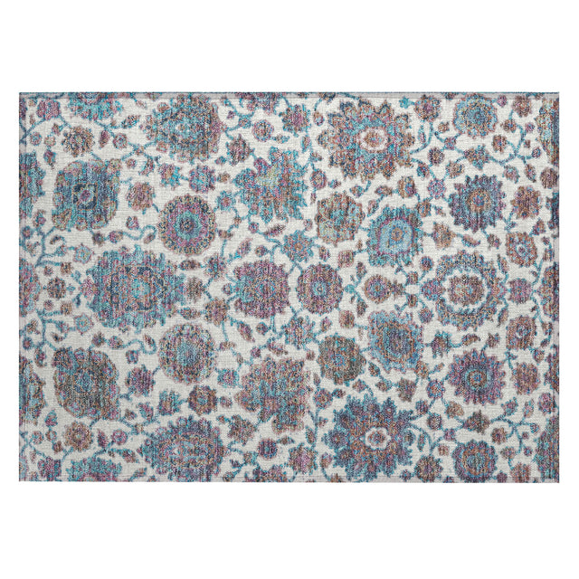Addison Chantille ACN2187 Global Machine Made Traditional Teal Rug