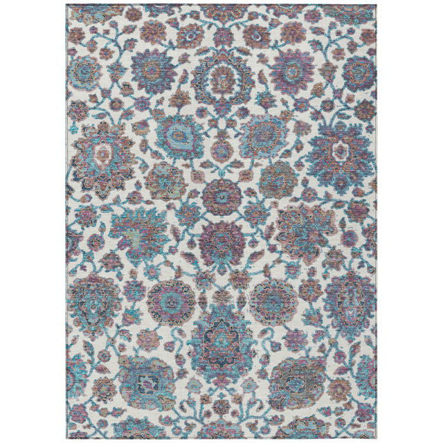Addison Chantille ACN2187 Global Machine Made Traditional Teal Rug