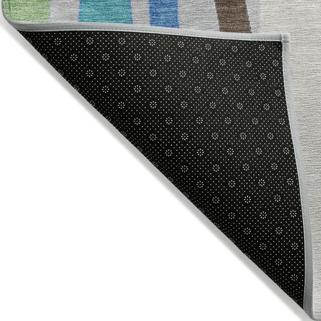 Addison Chantille ACN2188 Stripes Machine Made Transitional Green Rug