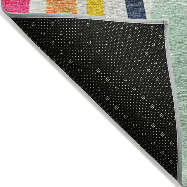 Addison Chantille ACN2188 Stripes Machine Made Transitional Ivory Rug