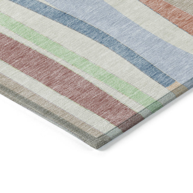 Addison Chantille ACN2188 Stripes Machine Made Transitional Pearl Rug