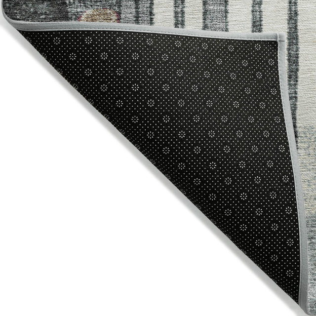 Addison Chantille ACN2189 Geometric Machine Made Transitional Black Rug