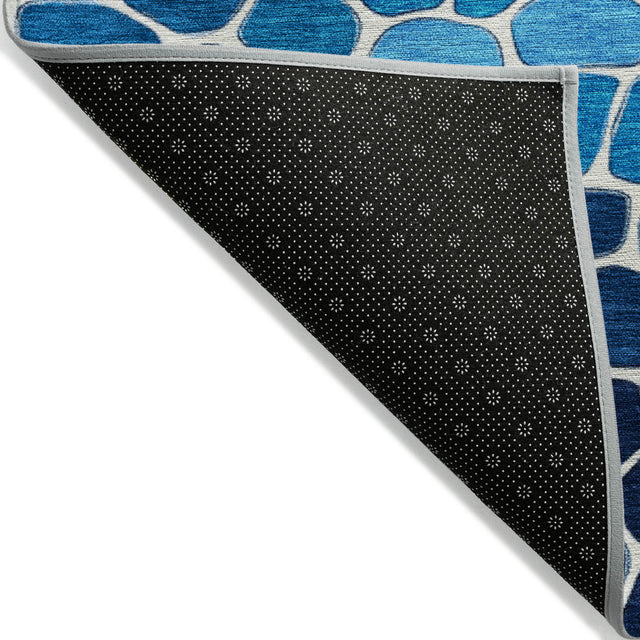 Addison Chantille ACN2190 Geometric Machine Made Transitional Blue Rug