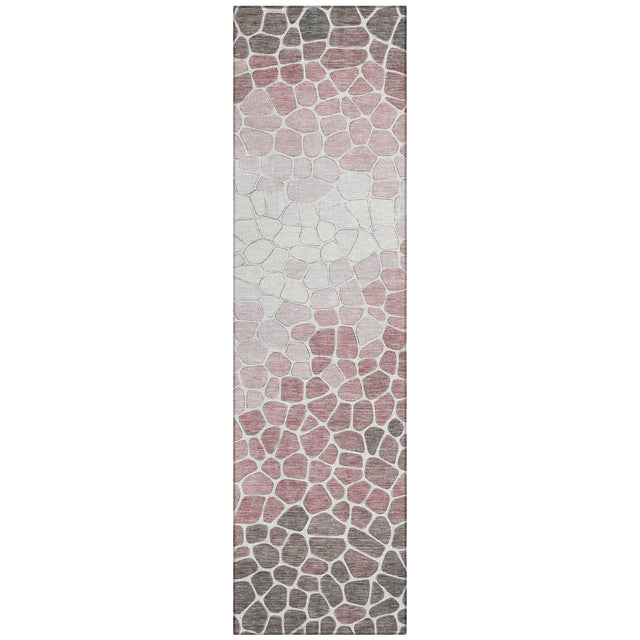 Addison Chantille ACN2190 Geometric Machine Made Transitional Blush Rug