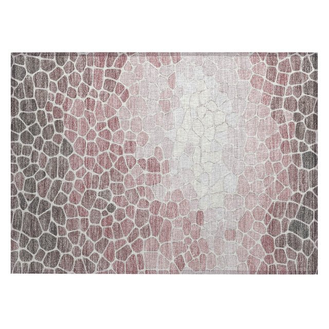 Addison Chantille ACN2190 Geometric Machine Made Transitional Blush Rug