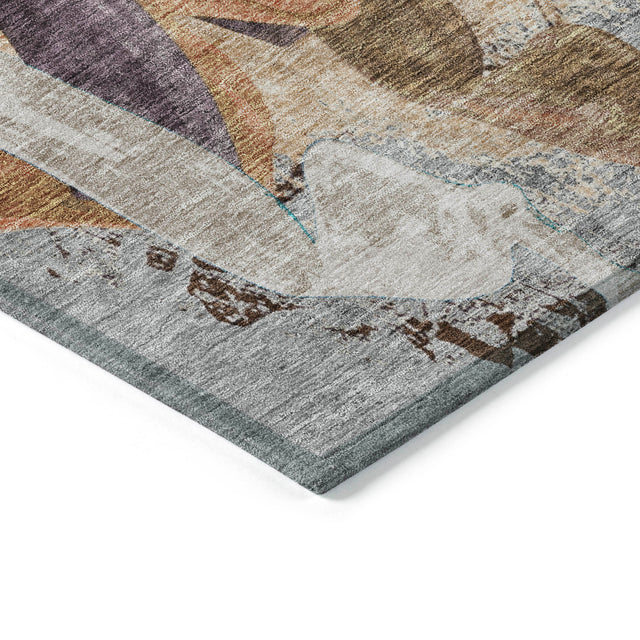 Addison Chantille ACN2191 Abstract Machine Made Transitional Gray Rug