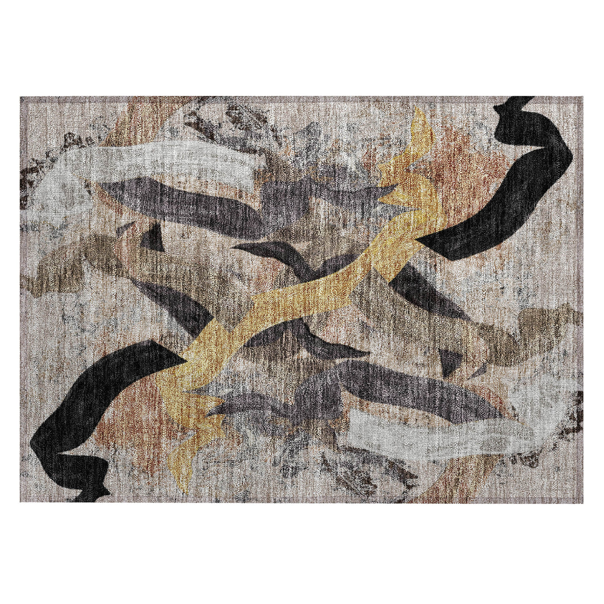 Addison Chantille ACN2191 Abstract Machine Made Transitional Taupe Rug