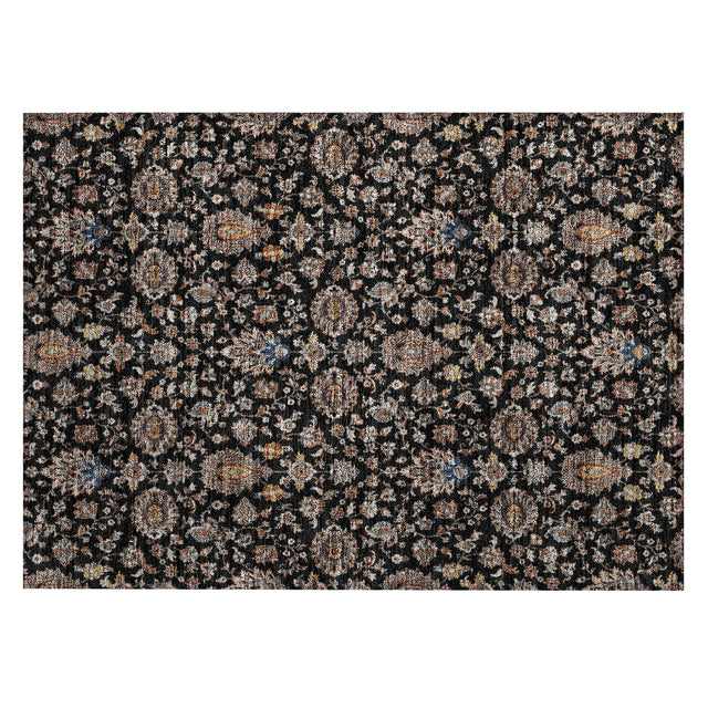 Addison Chantille ACN2192 Global Machine Made Traditional Black Rug