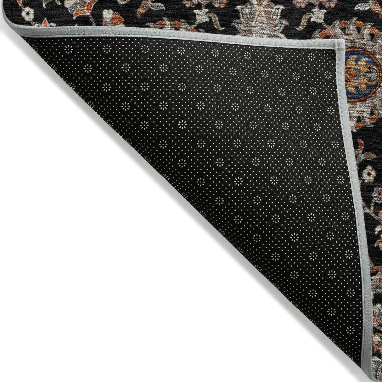 Addison Chantille ACN2192 Global Machine Made Traditional Black Rug