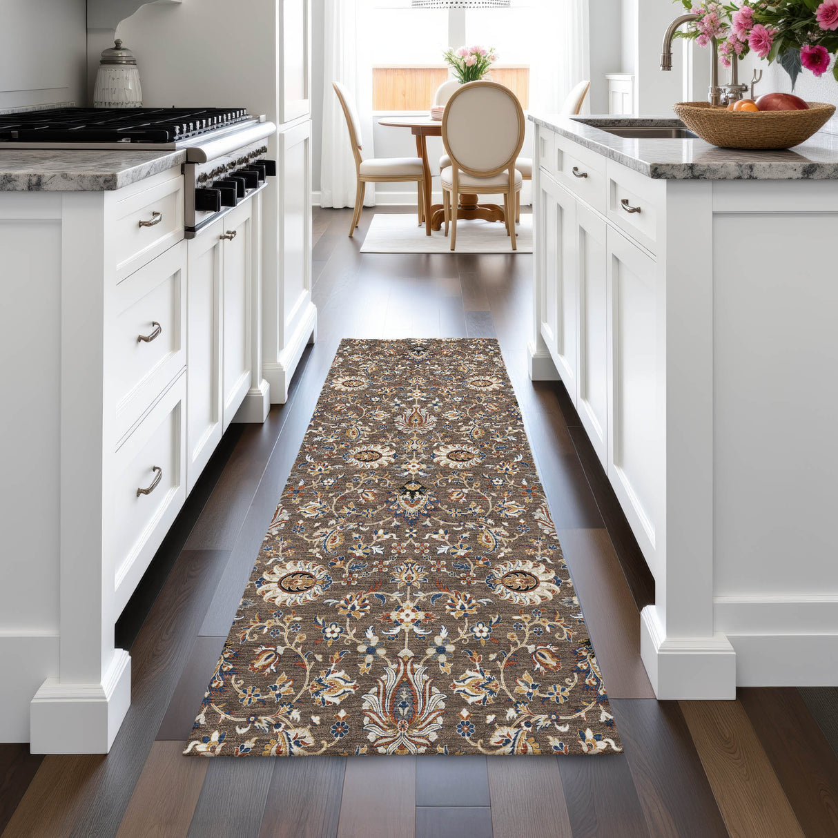 Addison Chantille ACN2192 Global Machine Made Traditional Chocolate Rug