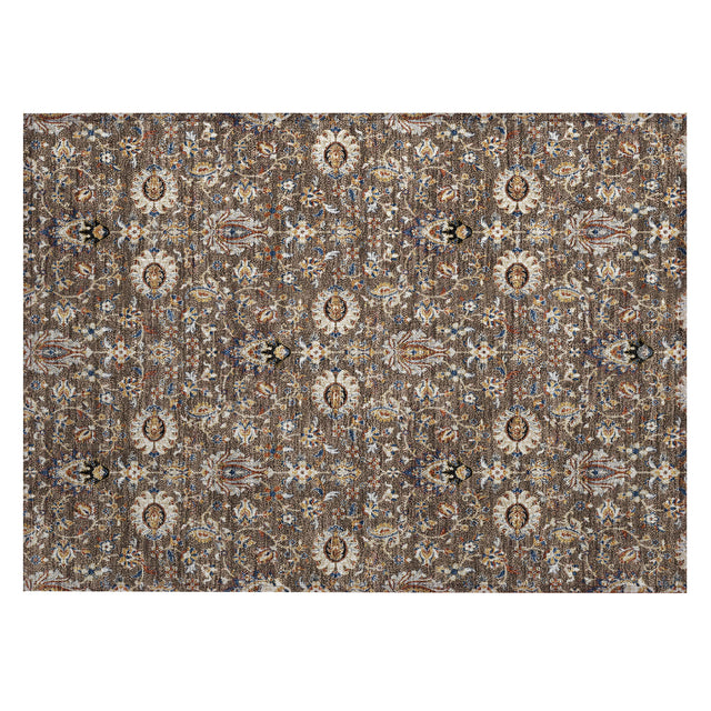 Addison Chantille ACN2192 Global Machine Made Traditional Chocolate Rug